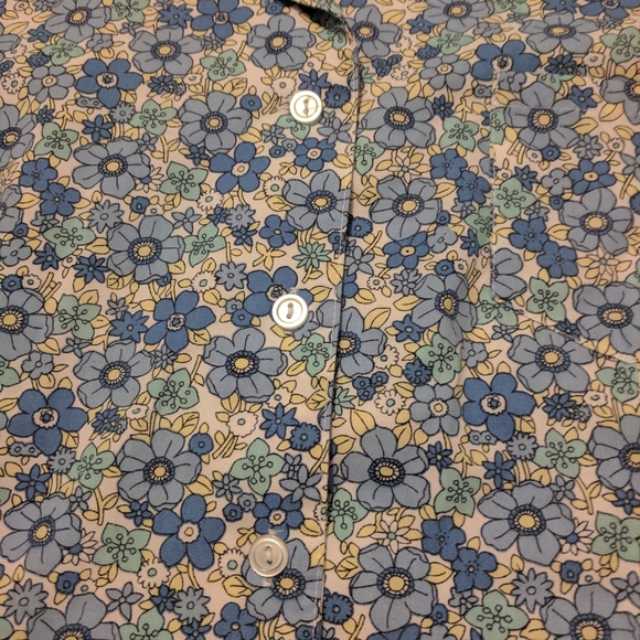 70s Vintage Floral Short Sleeve Shirt - Picture 7 of 8